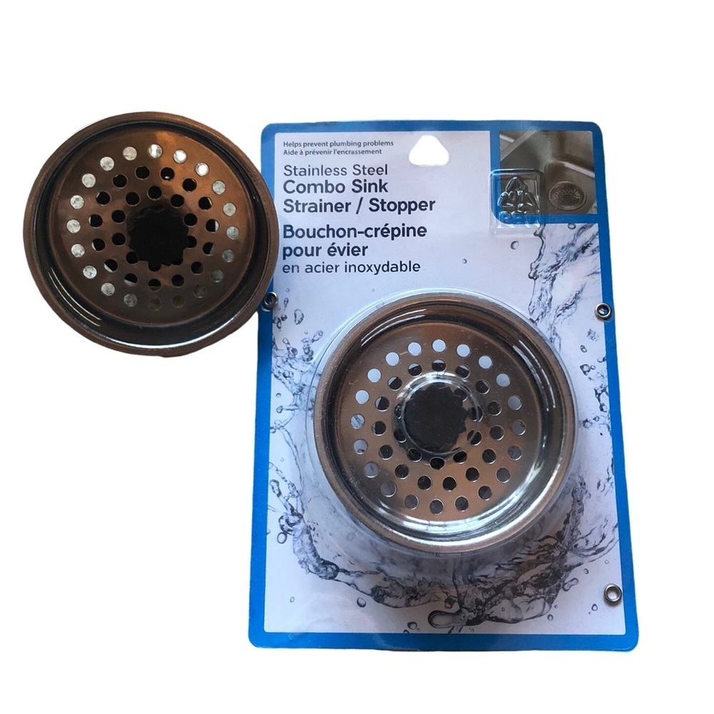 Jacent Stainless Steel Combo Sink‎ Strainers/Stopper (2) - NWOT